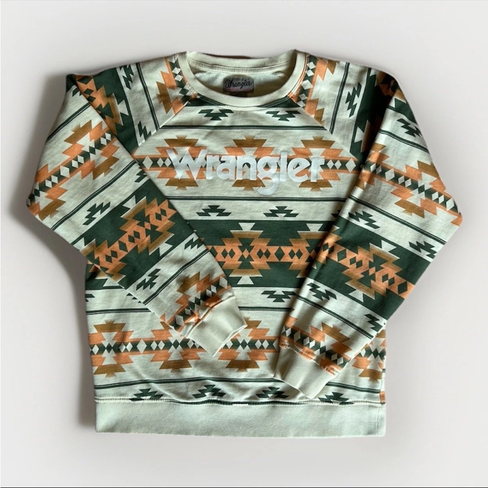 Wrangler Rancher Women’s Sweatshirt Small Aztec Geometric EUC